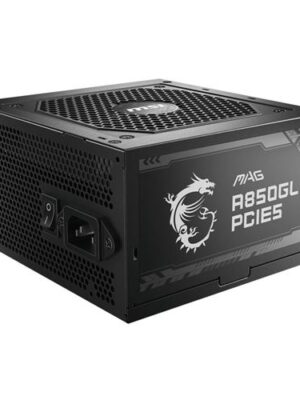 MSI MAG A850GL PCIE5 850 Watt 80 Plus Gold ATX Fully Modular Power Supply